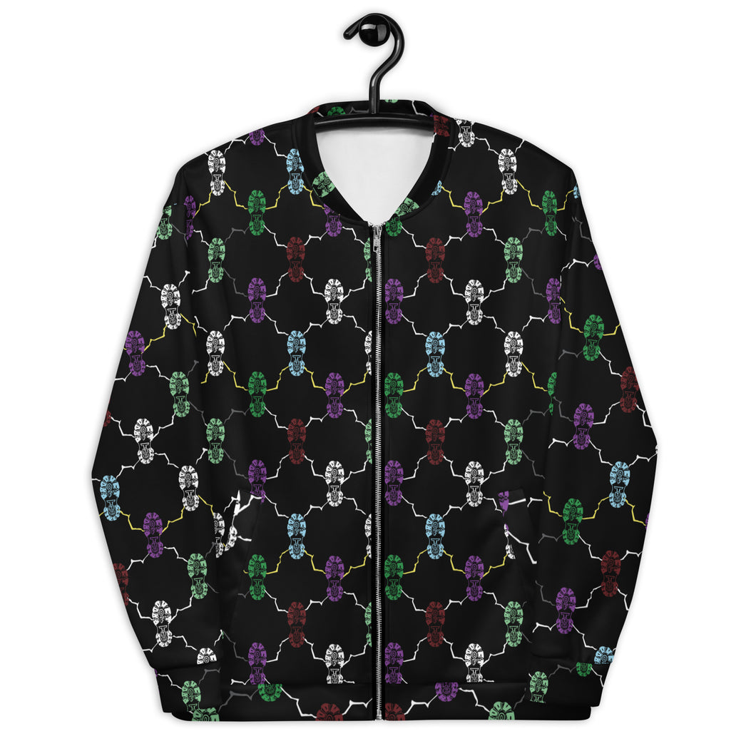 Footprint Unisex Bomber Jacket